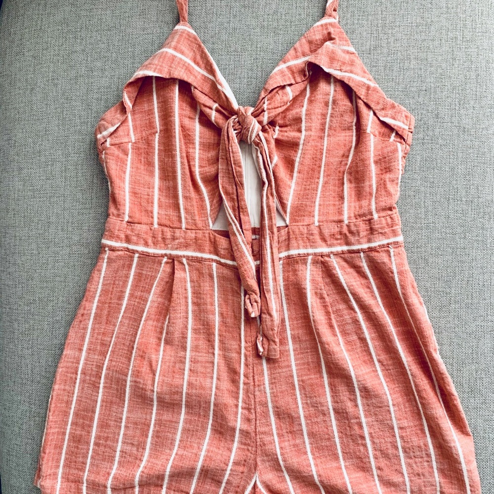 Ten Sixty Sherman Tie front romper